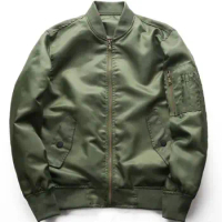 Mens Outdoor Golf Bomber Jacket Spring Flight Pilot Sportswear Coat Men's Cotton Casual High Quality Fashion