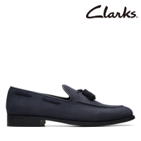 【Clarks】男鞋 Craft Arlo Trim 優質麂皮經典流蘇樂福鞋(CLM76137D)