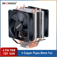 X99 Processor Cooler Lga 2011 V3 4pin Rgb Fan Cpu Tower Heatsink IWONGOU 4 Heats Cooling Cpu for In LGA 1200 1150 AMD AM4