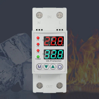 Over Voltage Under Voltage Reclosing Protector Adjustable Household Circuit Breaker Digital Display 