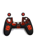 Silicone For Ps4 Pattern God Of War 3 With Analog Cover- Red