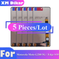 5 PCS 6.8" NEW LCD For Motorola Moto Edge S30 G200 5G Touch Screen LCD Display Digitizer Assembly Repair Replacement Parts