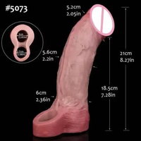 FAAK Hollow Dildos Silicone Male Enlarge Pe nis Sleeve Realistic Extender Pe nis Pump with Co ck Rin