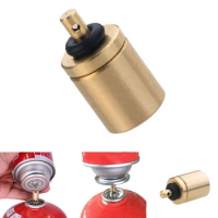 5pcs Outdoor Camping Gas Refill Adapters Stove Cylinder Butane Canister Tanks Cartridge Screw Type Valve Canister Connector