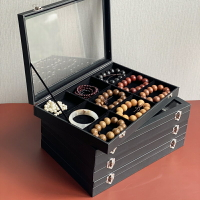 珠寶盒 首飾盒 首飾品收納盒 手鐲首飾盒帶蓋防塵收納盒放手串手錬盒耳飾玉鐲珠寶盒飾品盒『YS1268』