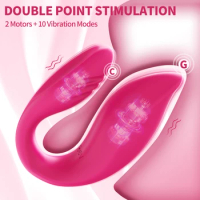 Sex Toys Silicone Dual Vibrating Panties Magic Wand Clitoral Stimulation Wireless Remote Control G Spot Vibrator