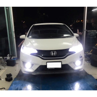 ♦หลอดไฟหน้า Honda Jazz หลอด LED ขั้วตรงรุ่น GD GE GK ปี2003-2020 แสงสีขาวรับประกัน1ปี พร้อมส่ง❦