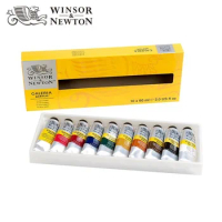 1Set Winsor Newton Acrylic / Oil Painting Brushes High Elastic Nylon Long  Rod Art Painting Brush Set