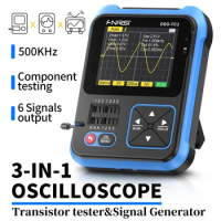 FNIRSI DSO TC3 Digital Oscilloscope 3 in 1 Transistor Tester Function Signal Generator Multifunction Electronic Component Tester