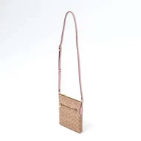 Tas COACH GHW MONOGRAM BEIGE BROWN PINK ZIP SLING BAG 100% ORIGINAL 19X3X20CM