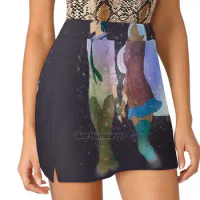 Kallura - Space Aesthetic Women'S Summer Fake Two Piece Skirts Casual Sports Beach Skirt Girl Skorts Voltron Kallura Highschool
