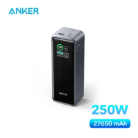 Anker Prime Power Bank 27650mAh 3-Port 140W Max Portable Charger Battery Portable Power Bank Large Capacity 250W for Laptop