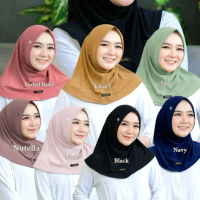 Daffi Hijab Attasya Series Instan Non Pad Bergo Olahraga Sport Jersey Parfum