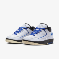 【NIKE 耐吉】Wmns Air Jordan 2 Retro Low 女鞋 男鞋 白 藍 AJ2 休閒鞋(DX4401-104)