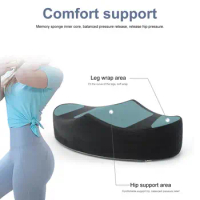 Leg Support Cushion Memory Foam Ergonomic Seat Cushion for Home Office Gaming Desk Chair Car Comfortable Posture Support for 3