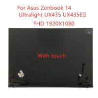 14.0inch Display With Cover Upper Part For Asus Zenbook 14 Ultralight UX435 UX435EG Touch LCD Screen Upper Part FHD 1920X1080