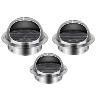 For Wall Vents Vent Cap Rainproof For Tumble Dryer Hose Hemispherical Hood Silver Stainless Steel Windproof Durable High Quality