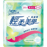 康乃馨 輕柔美學貼身棉-日用量多型25.5cm(16片*3包/組) [大買家]