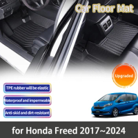 TPE for Honda Freed 2016 2017~2024 2021 GB5 GB6 GB8 Accessories Surround Protective Liner Foot Pads Carpets Non-slip Floor Mats