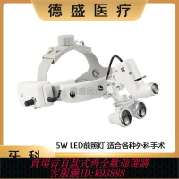 {可刷卡 打統編}牙科頭戴式放大鏡+LED燈口腔醫用頭燈骨科外科手術便攜式放大鏡
