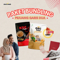 (Paket Bundling free tumblr) King Secret Coffee & QSC Caramel 100gr paket pejuang garis dua BPOM & H