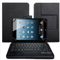 Universal 7-8 INCH Tablet PC Removable Bluetooth Keyboard Case For Samsung Galaxy Tab 3 7.0,Tab 4 7 inch 8 inch note 8 N5100