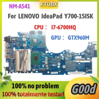 NM-A541.For Lenovo Y700-15 Y700-15ISK Laptop Motherboard.CPU I7 6700HQ GTX960M DDR4 100% Test Work
