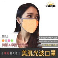 SUN SPA 真 專利光能布 銀離子抑菌片+濾光口罩(UPF50+抗UV防紫外線 遮陽防曬頭套面罩 涼感輕薄透氣)
