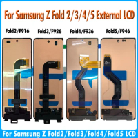 Super AMOLED Display For Samsung Z Fold2 External LCD Screen Touch Digitizer Assembly For Samsung Z Fold3 Z Fold4 Z Fold5 LCD
