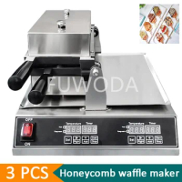 Best Selling Snack Machine Honeycomb Ice-Cream Waffle Maker Toaster Cake Baker Cooking Gaufriers Muffin Machine Korean Snacks