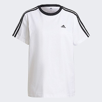 Adidas W 3S BF T H10201 女 短袖上衣 T恤 亞洲版 休閒 復古 日常 棉質 舒適 白