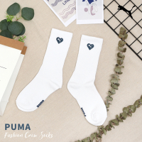 Puma 襪子 Fashion 白 藍 長襪 中筒襪 白襪 愛心 男女款 休閒襪 穿搭襪 台灣製 BB141302