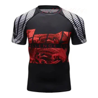 New 3d Prints T-shirts Mens Short Sleeve Workout Fitness MMA Body Building Tops Compression Shirt Base Layer Rashguard T Shirt