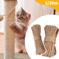Natural Sisal Rope Cat Scratcher Rope Tree Scratching DIY Toy Paw Claw Furniture Protector Scratching Post Cat Accessories