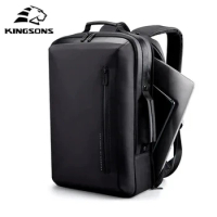 Kingsons 15.6'' Laptop Backpacks Large Capacity Anti Thief Multifunctional Backpack WaterProof for Business Shoulder Mochila