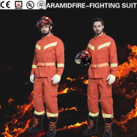 Europe Standard Firefighting Suit Workwear Clothing For Fireman Heat Retardant Fire Resistant Protective Uniform For Firefighter