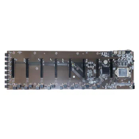 B75 8GPU motherboard 65mm gap for 1080ti 1070ti gtx1060s/2060s/rx588/rx598 gpu