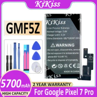 KiKiss Battery GZEBU GMF5Z 5000mAh/5700mAh For HTC Google Pixel 7 Pro Pixel7 Pixel7 Pro 7Pro Bateria