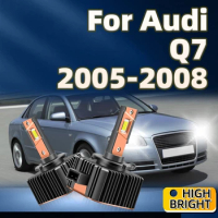 2Pcs LED Headlights HID D1S Bulbs 50000LM CSP Chip 6000K Plug &amp; Play Car Lamp For Audi Q7 2005 2006 2007 2008