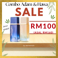Dexandra kombo 2 botol wangian editi terhad  Adam atau Hawa mesra solat - Combo 2 set Adam or Hawa p