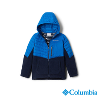 Columbia哥倫比亞 童款-Powder Lite Omni-Heat保暖連帽外套-墨藍 USB17990IB