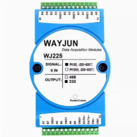 8-channel Pt100 to RS485/RS232 thermal resistance temperature data acquisition module Pt1000 WJ225