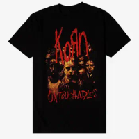 Korn Metal Band Graphic Cotton Tshirt Unisex Women Men Short Sleeve Oversized Loose Tshirt Casual Vi