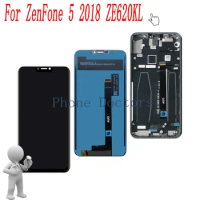 6.2 inch Original Full LCD Display + Touch Screen Digitizer Assembly For Asus ZenFone 5 2018 ZE620KL X00QD