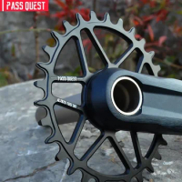 PASS QUEST oval Chainring 0mm offset MTB Narrow Wide Bicycle Chainwheel for deore xt M7100 M8100 M9100 for SHIMANO 12S Crankset