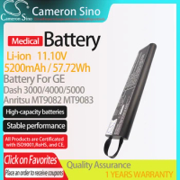 CameronSino Battery for GE Dash 3000/4000/5000 Anritsu MT9082 fits Philips 989803109821 Medical Replacement battery 5200mAh