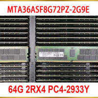 1PCS For MT RAM 64GB 64G 2RX4 PC4-2933Y DDR4 2933 REG Server Memory MTA36ASF8G72PZ-2G9E