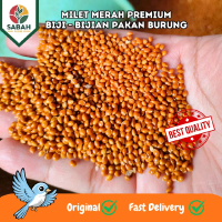 Milet Merah Premium Pakan Burung Perkutut Kenari Lovebird Kaya Akan Nutrisi Biji-Bijian Original Fas