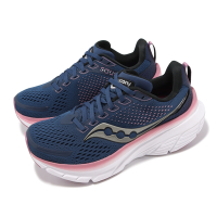 Saucony 慢跑鞋 Guide 17 Wide 女鞋 寬楦 藍 紅 緩衝 輕量 透氣 路跑 運動鞋 索康尼 S10937106