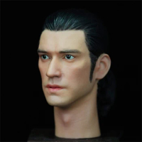 For Sale 1/6th Hand Painted Asian Handsome Takeshi Kaneshiro Head Sculpture Carving Model For 12inch Action Figures Accessories